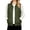 01-Army Green, variant on Yutgune Women's Lightweight Puffer Vest Bomber Collar Zip Up Jacket with Pockets