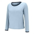 thumbnail image 5 of Womens Long Sleeve Pajama Top Built In Support Yoga Comfort Tee Soft Casual Layer, 5 of 8
