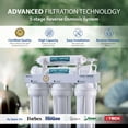 thumbnail image 2 of APEC Water Systems ROES-50 Essence Series Sistema de filtro de agua potable de ósmosis inversa ultra seguro, nivel superior, 5 etapas, certificado WQA, 2 of 5