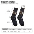 thumbnail image 2 of Lukts Royal Skull With Golden Crown Pattern Womens Crew Soft Moisture-wicking Socks,Moisture Control Crew Socks,Mid Calf Socks, 2 of 6