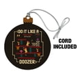 thumbnail image 2 of Do it like a Doozer Fraggle Rock Wood Christmas Tree Holiday Ornament, 2 of 7