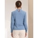 thumbnail image 3 of Blusa elegante de manga larga Allegra K para oficina y trabajo con cuello levantado mujer Gris Azulado S, 3 of 4