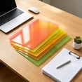 thumbnail image 6 of 8 Pack 3 Hole Dividers With Double Slant Pockets Transparent Colored Pp Plastic Index For 3 Ring Binder School Office, 6 of 8