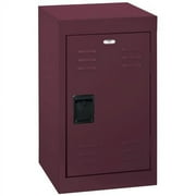 Sandusky 1-Tier Welded Steel Storage Locker, 24"H, Burgundy