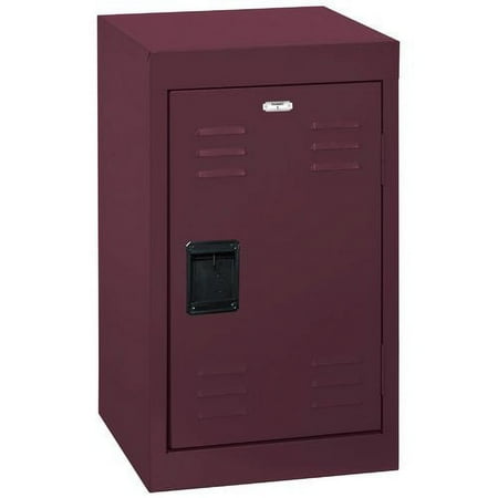 Sandusky 1-Tier Welded Steel Storage Locker, 24"H, Burgundy