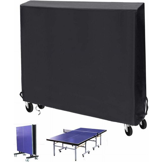 Funda para mesa de ping pong, funda protectora para mesa de ping pong con Oxford, transpirable, impermeable, resistente a los rayos UV para mesa de ping pong, mesa de ping pong de 165 x 185 x 70 cm,