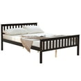 thumbnail image 1 of Giantex Wood Bed Frame,  Bed Mattress Foundation w/Headboard & Footboard, No Box Spring Needed, Queen Size, 1 of 8