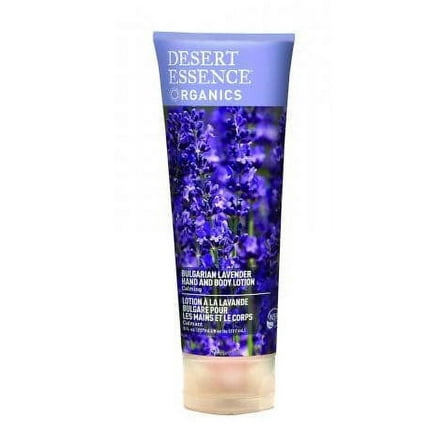 Desert Essence Bulgarian Lavender Hand and Body Lotion Organics 8 oz Cream