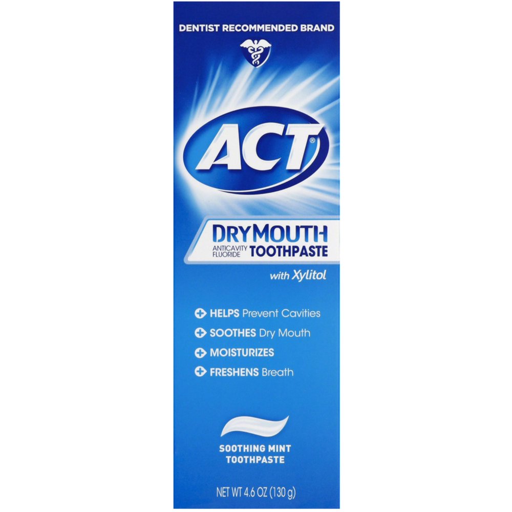 3 Pack Act Dry Mouth Anticavity Fluoride Toothpaste, 4.6 oz Walmart