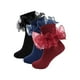 thumbnail image 1 of HAYANGirls Ruffle Socks Toddler Double Lace Sock Turn Cuff Frilly Dress Socks Pageant with Ruffles Little Baby Girl Kids, 1 of 1