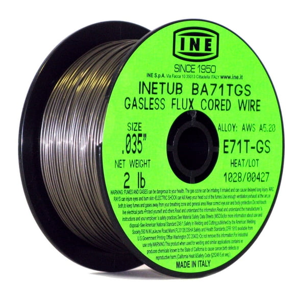 INETUB BA71TGS .035-Inch on 2-Pound Spool Carbon Steel Gasless Flux Cored Welding Wire