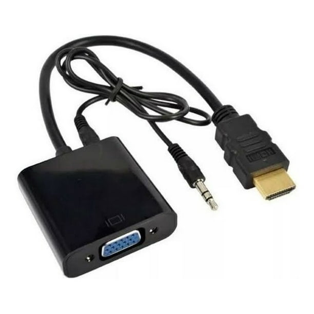 Cable HDMI a VGA con audio inc. cable 3.5 regalo Nefcom HDMI2VGA Bodega Aurrera en linea