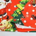 thumbnail image 6 of Girls Christmas Cartoon Dress Santa Claus Costume Flutter Sleeves Dress, 6 of 6