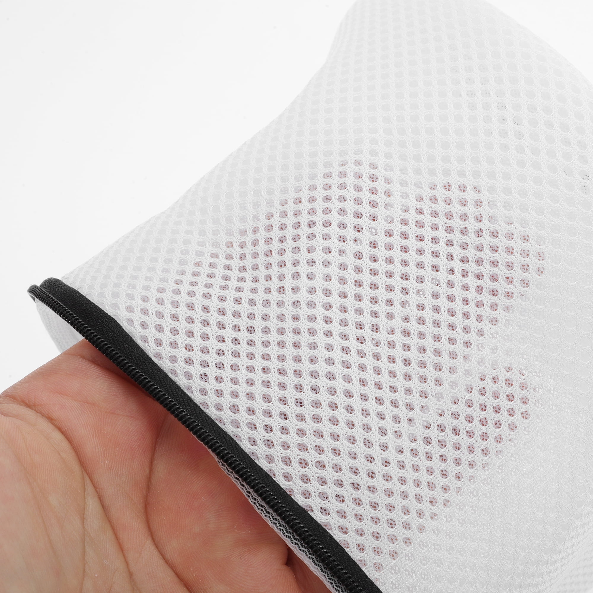 Unique Bargains Mesh Laundry Bag with Hanging Loop and Zipper Closure Panda