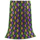 thumbnail image 2 of Balery Mardi Gras Shiny Green Purple Manta de Felpa Suave y Acogedora – Cobija de Franela Aterciopelada para Cama, Lavable y Cálida para Sofá, Mascotas, Transpirable-50"x40", 2 of 7