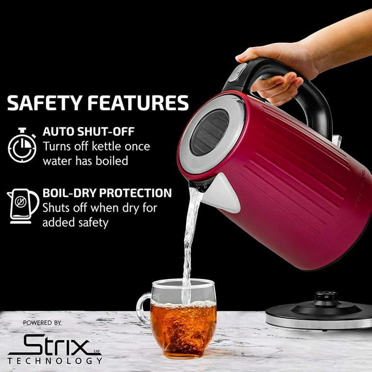 Electric Kettles Stainless Steel for Boiling Water, Double Wall Hot Water  Boiler Heater, Cool Touch Teapot, Auto Shut-Off & Boil-Dry Protection
