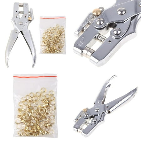 

Upgrade your DIY crafting projects with this Premium high-quality durable leather belt hole plier set. Versatile and adjustable this revolve sewing machine bag setter tool is perfect fo