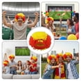 thumbnail image 3 of Jiibva Football Game Flag Colored Fan Wigs Hat, National Flag Afro Fan Wig Headgear Funny Headwear for Soccer Match Celebration Flag Colorful Event Hairband, 3 of 7