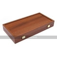 thumbnail image 2 of Manopoulos Compact Oak and Walnut 15-inch Backgammon Set, 2 of 2