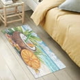 thumbnail image 2 of WOBOGO Coconut Orange Slice Carpet 39x20in Kitchen Bathroom Livingroom Plush Absorbent Non-Slip Floor Mat, 2 of 8