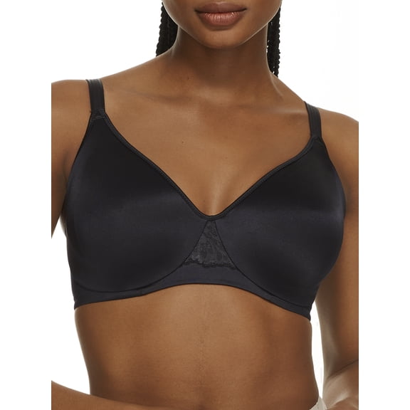 Women's Bali DF3390 One Smooth U Full Coverage Dreamwire Bra (Black 40D)