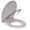Pink 17-inch, variant on Elongated Toilet Seat with Built-In Potty Training - Soft Slow-Close Lid, Contoured Non-Slip Design for Toddlers & Adults, Easy Clean, Quick Install, White, 19" Commercial Restroom