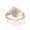 18k Gold-Plated Sterling Silver, variant on Pave Diamond Accent Cluster Ring in 18k Gold-Plated or Platinum-Plated Sterling Silver