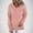 Pink, variant on Sevevn Womens Waffle Hoodies 2025 Sweatshirt Fall Long Sleeve Loose Side Slits Stacked V Neck Tops With Pockets