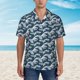 thumbnail image 2 of Balery A Japanese Great Wave Camisas hawaianas de manga corta para hombre, camisas playeras de corte holgado, camisas de vacaciones con botones,Large, 2 of 7