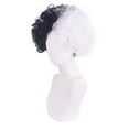 thumbnail image 5 of Cruella Black and White Wig for Girls Short Curly Bob Wavy Wig Halloween Cosplay Costume, 5 of 6