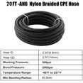 thumbnail image 2 of Línea de Combustible Autoutfit 6AN de Nylon CPE con Trenzado Negra de 6 metros, 2 of 8