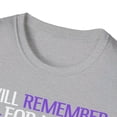 thumbnail image 3 of I Will Remember For You Butterfly Alzheimer's Awareness TShirt, 3 of 4