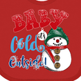 thumbnail image 4 of Inktastic Baby It's Cold Outside Boys or Girls Baby Bib, 4 of 4