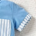 thumbnail image 6 of CYRBOKO Toddler Boys Outfit Sets, Short Sleeve Summer 2 Pieces T-shirts and Shorts Set Blue Size 2 T, 6 of 9