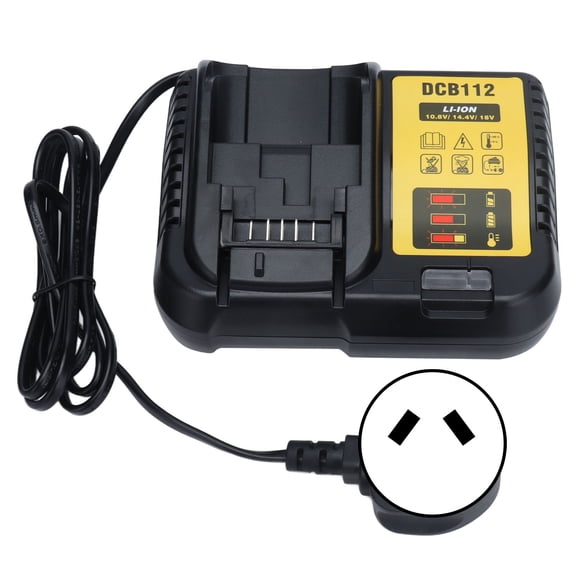Lithium Battery Charger, Battery Charger High Efficiency Quick Lithium Ion Battery Charger for 12V 20V DCB112 Lithium-ion Batteries