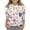 #A12-Blue, variant on Kids 3/4 Sleeve Shirt Girls 7-8 Casual Animal Daisy Floral Crewneck T-Shirts for Kids Girls Summer Basic Girls Tops Cotton Girls Tee Tops,Army Green,7-8Years
