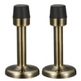 thumbnail image 4 of Uxcell 1.5 inch x 3.07 inch Door Stopper with Rubber Tip Brushed Zinc Alloy Bronze Tone 2pcs, 4 of 5