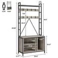 thumbnail image 2 of Entryway Bench with Coat Rack | 5-in-1 Hall Tree Organizer for Mudroom & Entry, 2 of 7