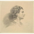 thumbnail image 2 of Félicien Rops 15x15 Black Ornate Wood Framed Double Matted Museum Art Print Titled - Head of a Man (1873), 2 of 5