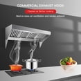 thumbnail image 5 of 4/5/6/7/8/9 FT Heavy Duty Commercial Exhaust Hood, Stainless Steel Vent Hood with Removable Baffle Hood Filters, Concession Trailer Hood for Food Truck Restaurant Commercial Kitchen, 5 of 7