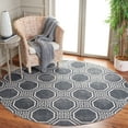 thumbnail image 2 of SAFAVIEH Odyssey Eadaoin Trellis Area Rug, Black/Grey, 6'7" x 6'7" Round, 2 of 8