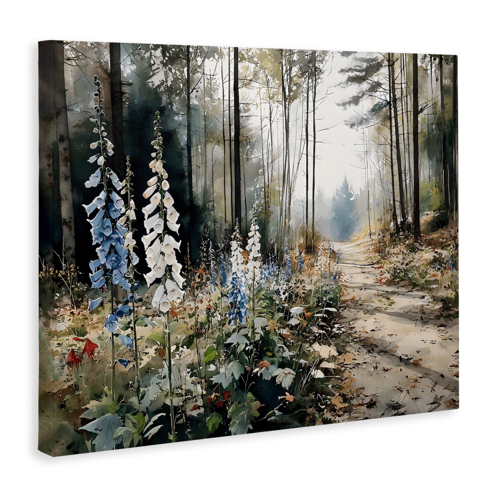 Stupell Industries Foxglove Path Sunlit Woods Canvas Wall Art, design by Franklyn Gregory