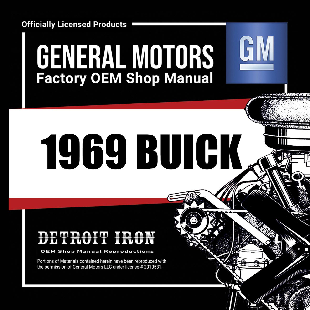 Detroit Iron OEM 1969 Buick Shop Manuals Sales Literature & Parts Book on CD