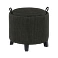 thumbnail image 3 of Convenience Concepts Designs4Comfort Oscar Storage Ottoman with Reversible Tray, Dark Chocolate Gray Fabric, 3 of 10