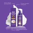 thumbnail image 5 of Pet Stain and Odor Remover, 50ml Pet Cleaning Foam for Dogs and Cats, Gentle No Rinse formula with Natural Ingredients, Portable Dry Shampoo for Travel and Sensitive Skin, 5 of 9