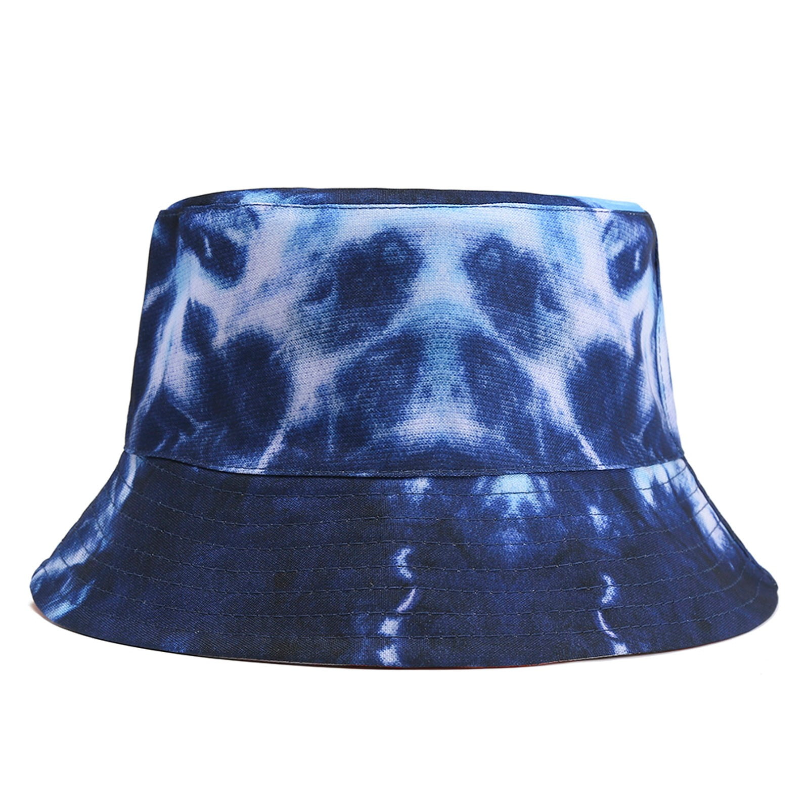 Surf Hats for Men with Strap Women Fashion Fisherman Hat Double-sided Sun  Hat Tie Print Hat Coneflower Blue 