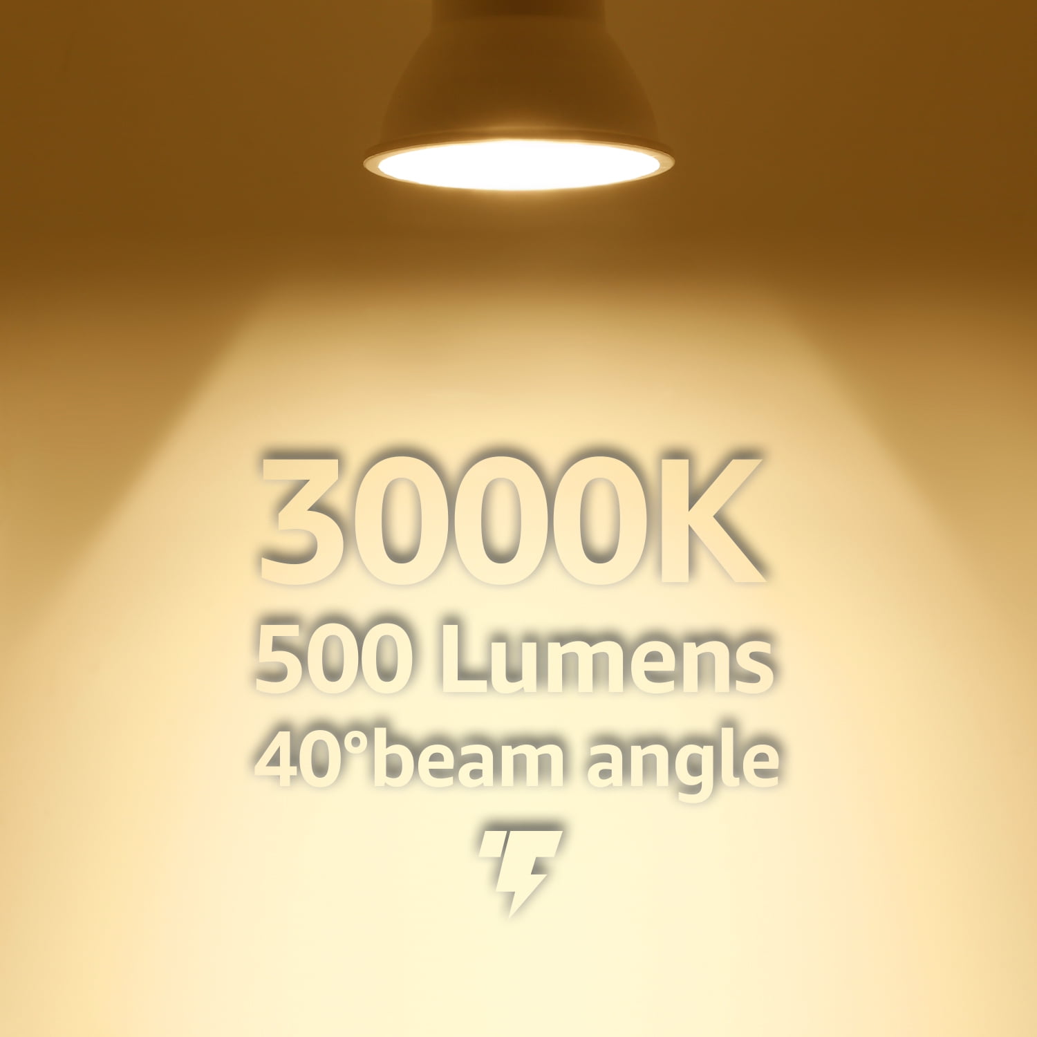 6 Pack LED PAR16 Spot Light Bulbs, 6.5W(50W Eqv.) 500lm E26 Medium Base Dimmable Spotlight, 3000K Warm White