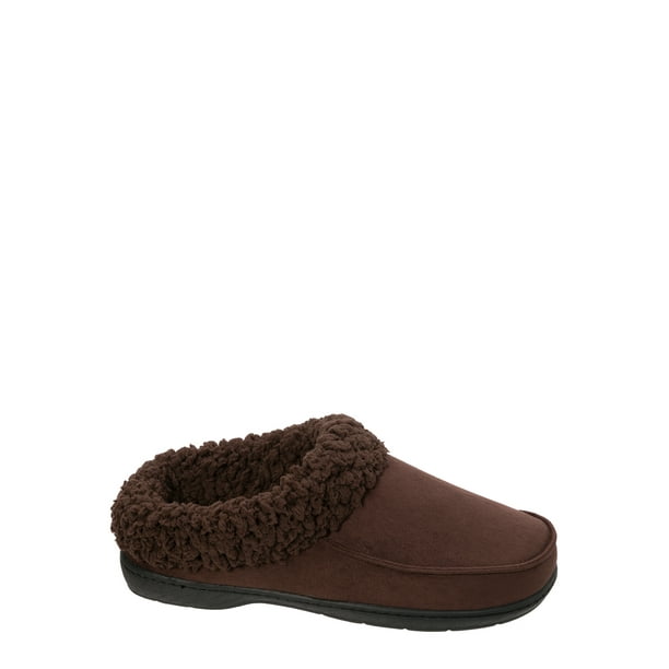 DF by Dearfoams Women's Microfiber Suede Scuff w/Cuff Slippers ...