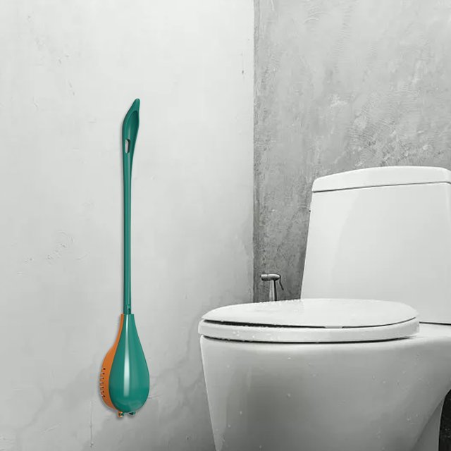 TIMIFIS Toilet Cleaning Brush Silicone Toilet Brush Without Dead Ends Household Toilet Brush Toilet Cleaning Long Handle Cleaning Silicone Brush Set pring/Summer