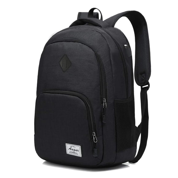 Laptop College Backpack Waterproof Lightweight Minimalism with USB Charging Port Business School Book Bag Travel Hiking Camping Outdoor Daypack Backpack Suitable for 15-inch Notebook